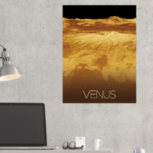 Buitenste Ruimte, Melkweg, Zonnestelsel, Planeet V Folie Afdrukken