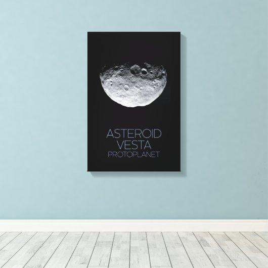 Buitenste Ruimte, Zonnestelsel, Asteroïdengordel,  Canvas Afdruk (Insitu (Houten vloer))