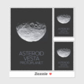 Buitenste Ruimte, Zonnestelsel, Asteroïdengordel,  Sticker (Vel)