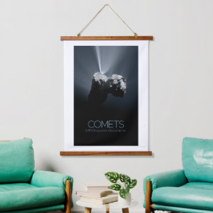 Buitenste Ruimte, Zonnestelsel, Kosmos, Kometen, 6 Hangend Wandkleed