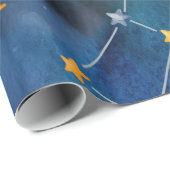 Buitenste ruimtepatroon Astronaut Illustratie Cadeaupapier (Rol Hoek)