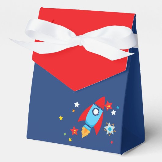 Buitenste Ruimteraket Marine & Rode Gift Favoriete Bedankdoosjes