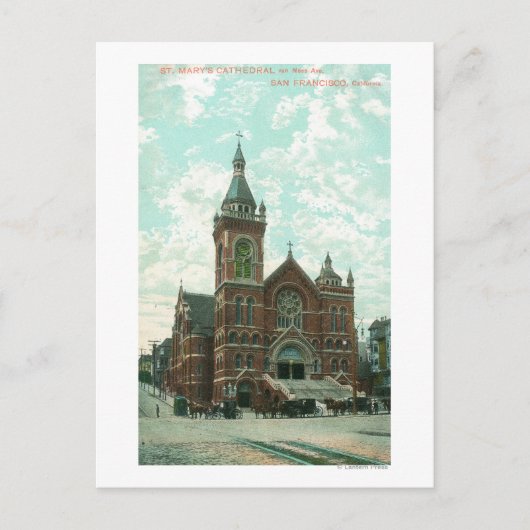 Buitenste Uitzicht van de kathedraal van St. Mary Briefkaart (Voorkant)