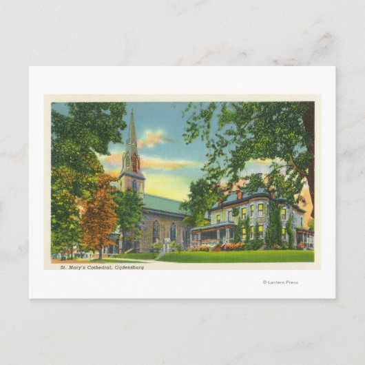 Buitenste Uitzicht van de kathedraal van St. Mary Briefkaart (Voorkant)