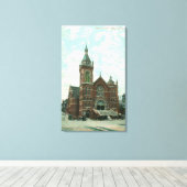 Buitenste Uitzicht van de kathedraal van St. Mary Canvas Afdruk (Insitu (Houten vloer))