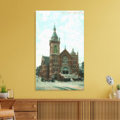 Buitenste Uitzicht van de kathedraal van St. Mary Canvas Afdruk (Insitu (Woonkamer))