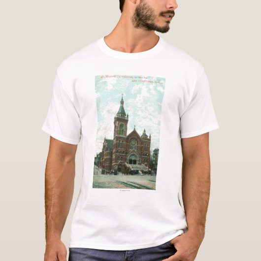 Buitenste Uitzicht van de kathedraal van St. Mary T-shirt (Voorkant)
