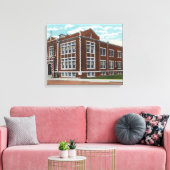 Buitenste Uitzicht van de St. Mary's School en Hal Canvas Afdruk (Insitu (Woonkamer))