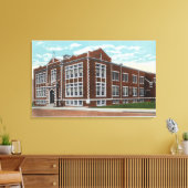 Buitenste Uitzicht van de St. Mary's School en Hal Canvas Afdruk (Insitu (Woonkamer))