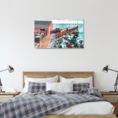 Buitenste Uitzicht van de verpakking van Del Monte Canvas Afdruk (Insitu (Slaapkamer))