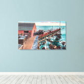 Buitenste Uitzicht van de verpakking van Del Monte Canvas Afdruk (Insitu (Houten vloer))