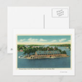 Buitenste Uitzicht van het jacht op het eiland Tho Briefkaart (Voorkant / Achterkant)