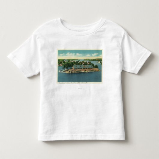 Buitenste Uitzicht van het jacht op het eiland Tho Kinder Shirts (Voorkant)