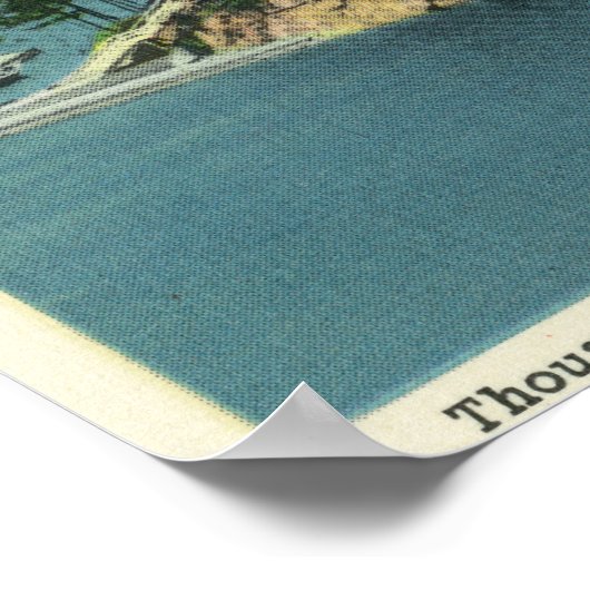 Buitenste Uitzicht van het jacht op het eiland Tho Poster (Hoek)