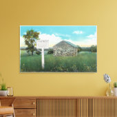 Buitenste Uitzicht van het oude magazijn Canvas Afdruk (Insitu (Woonkamer))
