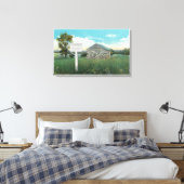 Buitenste Uitzicht van het oude magazijn Canvas Afdruk (Insitu (Slaapkamer))