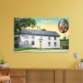 Buitenste Uitzicht van Moll Pitchers Birthplace Canvas Afdruk (Insitu (Woonkamer))