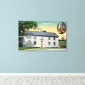 Buitenste Uitzicht van Moll Pitchers Birthplace Canvas Afdruk (Insitu (Houten vloer))