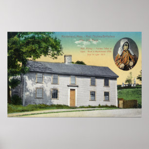 Buitenste Uitzicht van Moll Pitchers Birthplace Poster