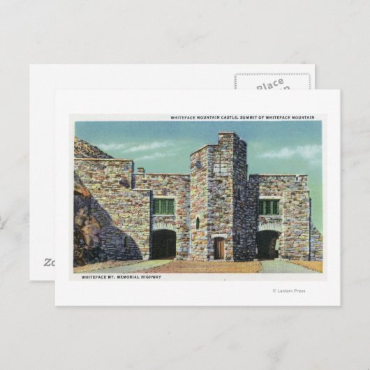Buitenste Uitzicht van Whiteface Mt Castle Briefkaart (Voorkant / Achterkant)