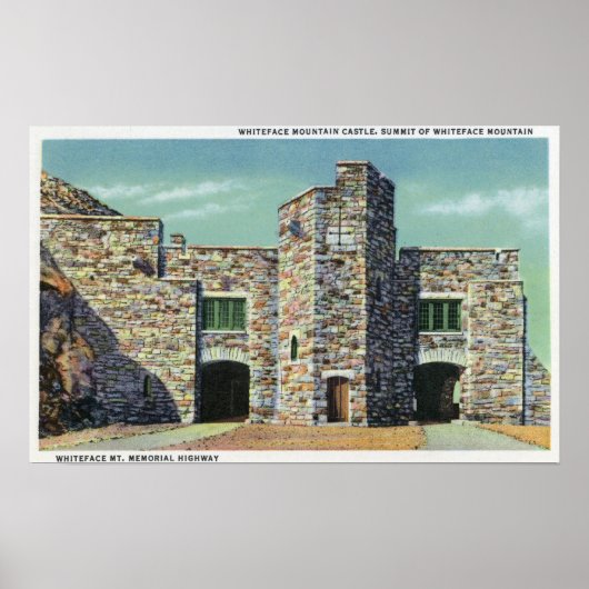 Buitenste Uitzicht van Whiteface Mt Castle Poster (Voorkant)