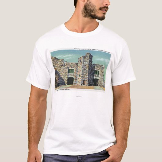 Buitenste Uitzicht van Whiteface Mt Castle T-shirt (Voorkant)
