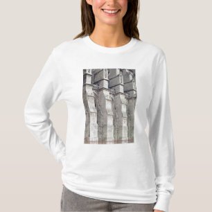 Buitenste Uitzicht waarop de knoppen zijn afgebeel T-shirt