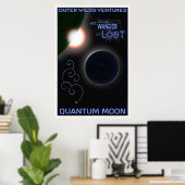 Buitenste wilde dieren Quantum Moon Revel Poster (Thuiskantoor)