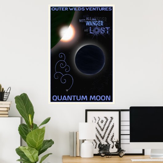 Buitenste wilde dieren Quantum Moon Revel Poster (Thuiskantoor)