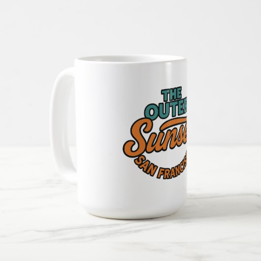 buitenste zonsondergang koffiemok (Voorkant links)