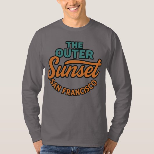 buitenste zonsondergang t-shirt (Voorkant)