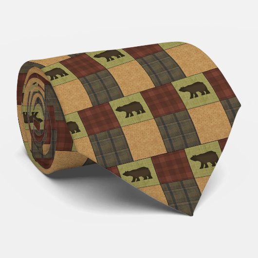 Buitenthema Beer Silky Mannen Stropdas (Opgerold)