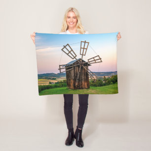 Buitenthouse windmolen fleece deken