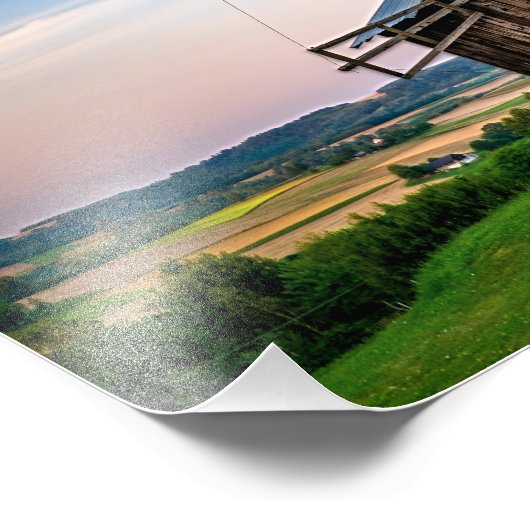 Buitenthouse windmolen foto afdruk (Hoek)