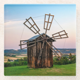 Buitenthouse windmolen glazen onderzetter