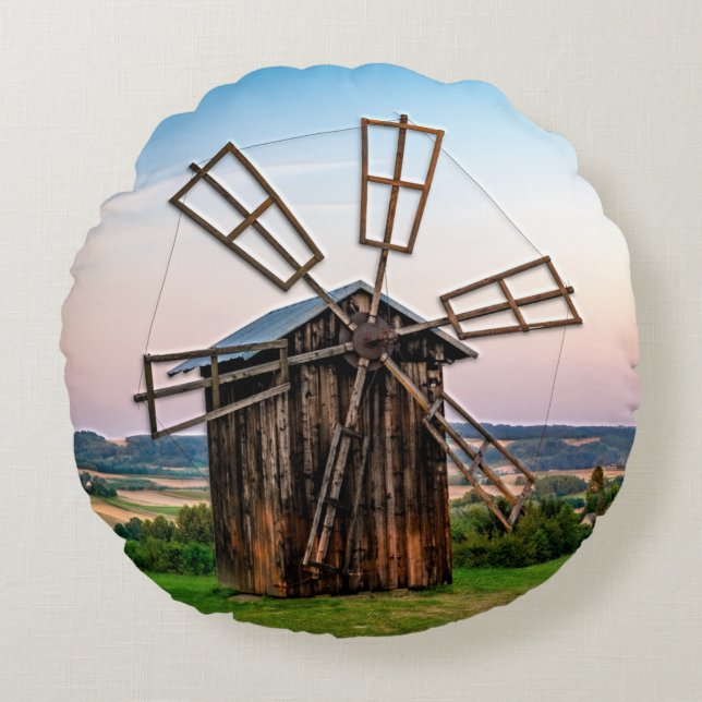 Buitenthouse windmolen rond kussen (Voorkant)
