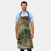 buitentoneel: wandelaars, fietsen schort (Gedragen)