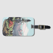 Buitenuniek, retro/ grafisch bagagelabel (Voorkant (horizontaal))