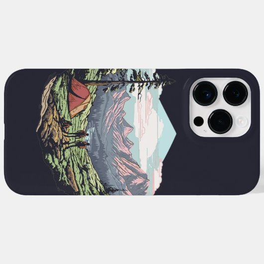 Buitenuniek, retro/ grafisch Case-Mate iPhone case (Achterkant (horizontaal))