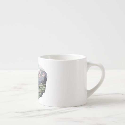 Buitenuniek, retro/ grafisch espresso kop (Rechts)