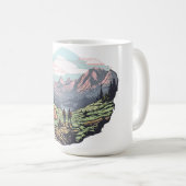 Buitenuniek, retro/ grafisch koffiemok (Voorkant rechts)