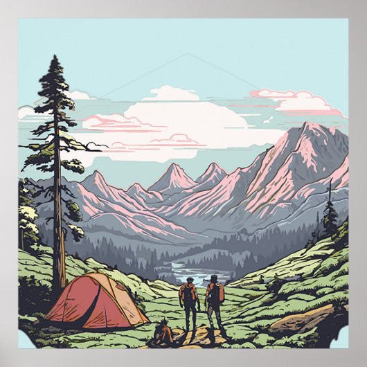 Buitenuniek, retro/ grafisch poster (Voorkant)