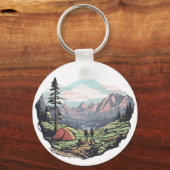 Buitenuniek, retro/ grafisch sleutelhanger (Voorkant)