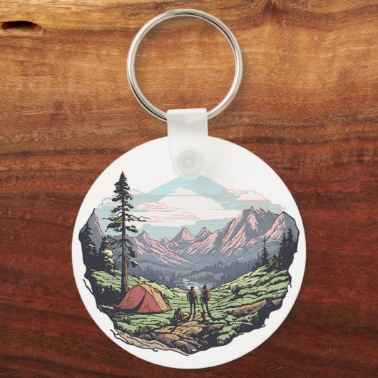 Buitenuniek, retro/ grafisch sleutelhanger (Voorkant)