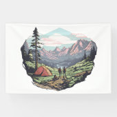 Buitenuniek, retro/ grafisch spandoek (Horizontaal)