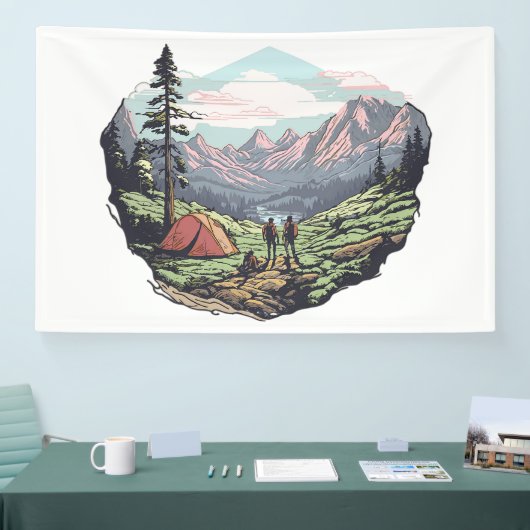 Buitenuniek, retro/ grafisch spandoek (Beurs)