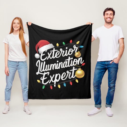 Buitenverlichting expert kerstlicht decor fleece deken (In situ)