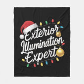Buitenverlichting expert kerstlicht decor fleece deken (Voorkant)