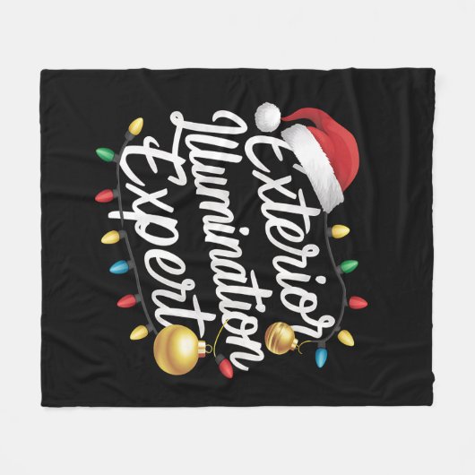 Buitenverlichting expert kerstlicht decor fleece deken (Voorkant (Horizontaal))