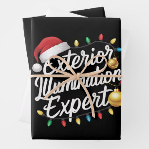 Buitenverlichting expert kerstlicht decor inpakpapier vel